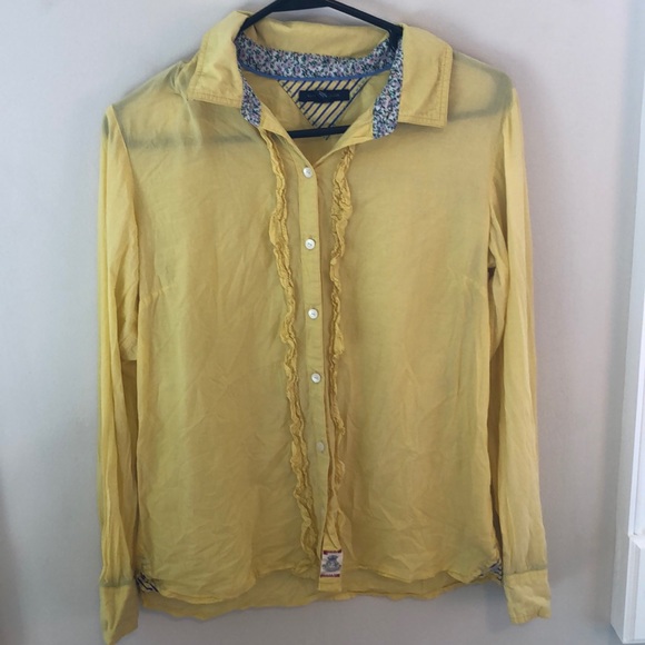 Yellow Tommy Hilfiger Button Down - Picture 2 of 4